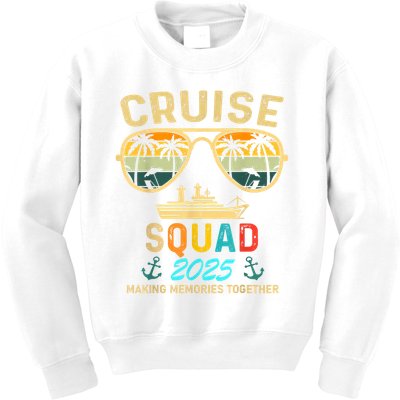 Cruise Squad 2025 Family Couple Matching Summer Vacation Kids Sweatshirt