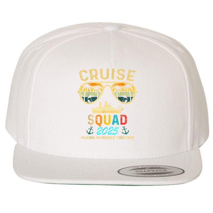 Cruise Squad 2025 Family Couple Matching Summer Vacation Wool Snapback Cap