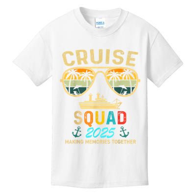 Cruise Squad 2025 Family Couple Matching Summer Vacation Kids T-Shirt