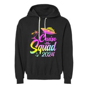 Cruise Squad 2024 Summer Vacation Matching Family Group Garment-Dyed Fleece Hoodie