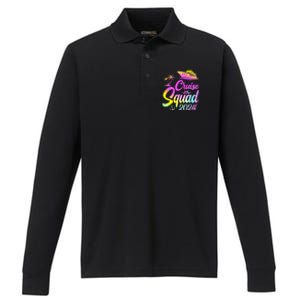 Cruise Squad 2024 Summer Vacation Matching Family Group Performance Long Sleeve Polo