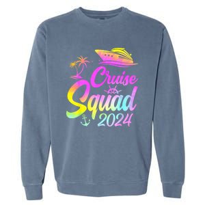 Cruise Squad 2024 Summer Vacation Matching Family Group Garment-Dyed Sweatshirt