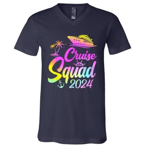 Cruise Squad 2024 Summer Vacation Matching Family Group V-Neck T-Shirt