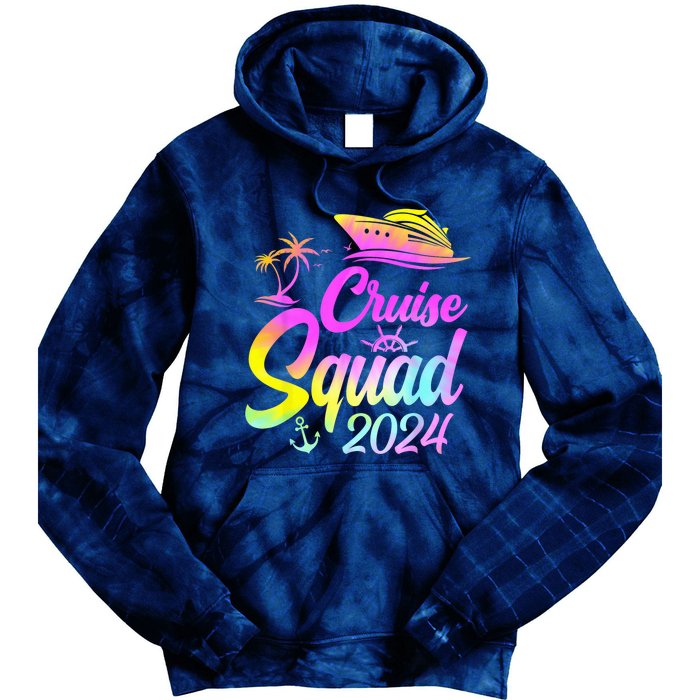 Cruise Squad 2024 Summer Vacation Matching Family Group Tie Dye Hoodie