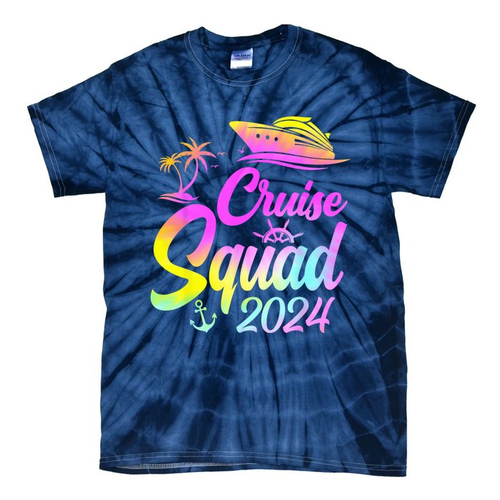 Cruise Squad 2024 Summer Vacation Matching Family Group Tie-Dye T-Shirt