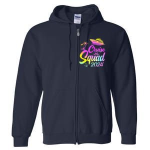 Cruise Squad 2024 Summer Vacation Matching Family Group Full Zip Hoodie