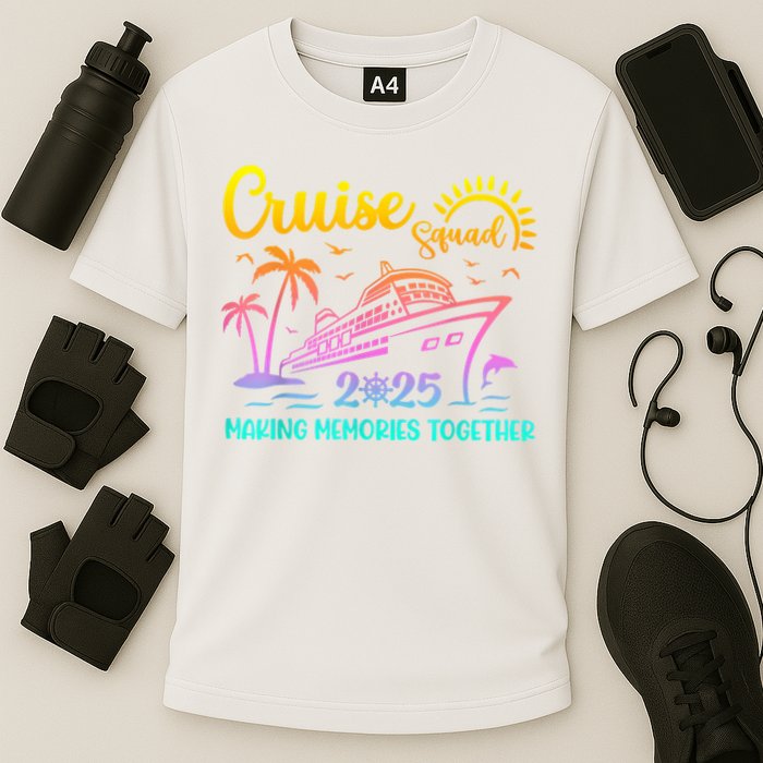 Cruise Squad 2025 Family Friends Vacation Matching Group Cooling Performance Crew T-Shirt