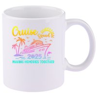 Cruise Squad 2025 Family Friends Vacation Matching Group 11oz C Handle Ceramic Mug