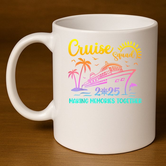 Cruise Squad 2025 Family Friends Vacation Matching Group 11oz C Handle Ceramic Mug