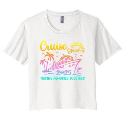 Cruise Squad 2025 Family Friends Vacation Matching Group Crop Top