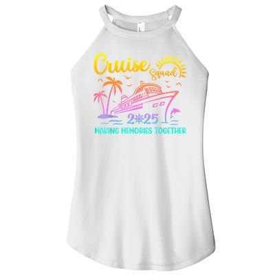 Cruise Squad 2025 Family Friends Vacation Matching Group Women's Perfect Tri Rocker Tank