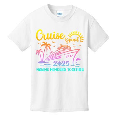 Cruise Squad 2025 Family Friends Vacation Matching Group Kids T-Shirt