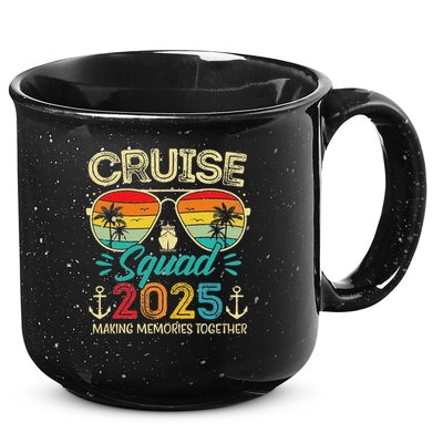 Cruise Squad 2025 Family Group Matching Vacation 15oz Campfire Ceramic Mug