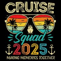 Cruise Squad 2025 Family Group Matching Vacation Cooling Performance Long Sleeve Crew