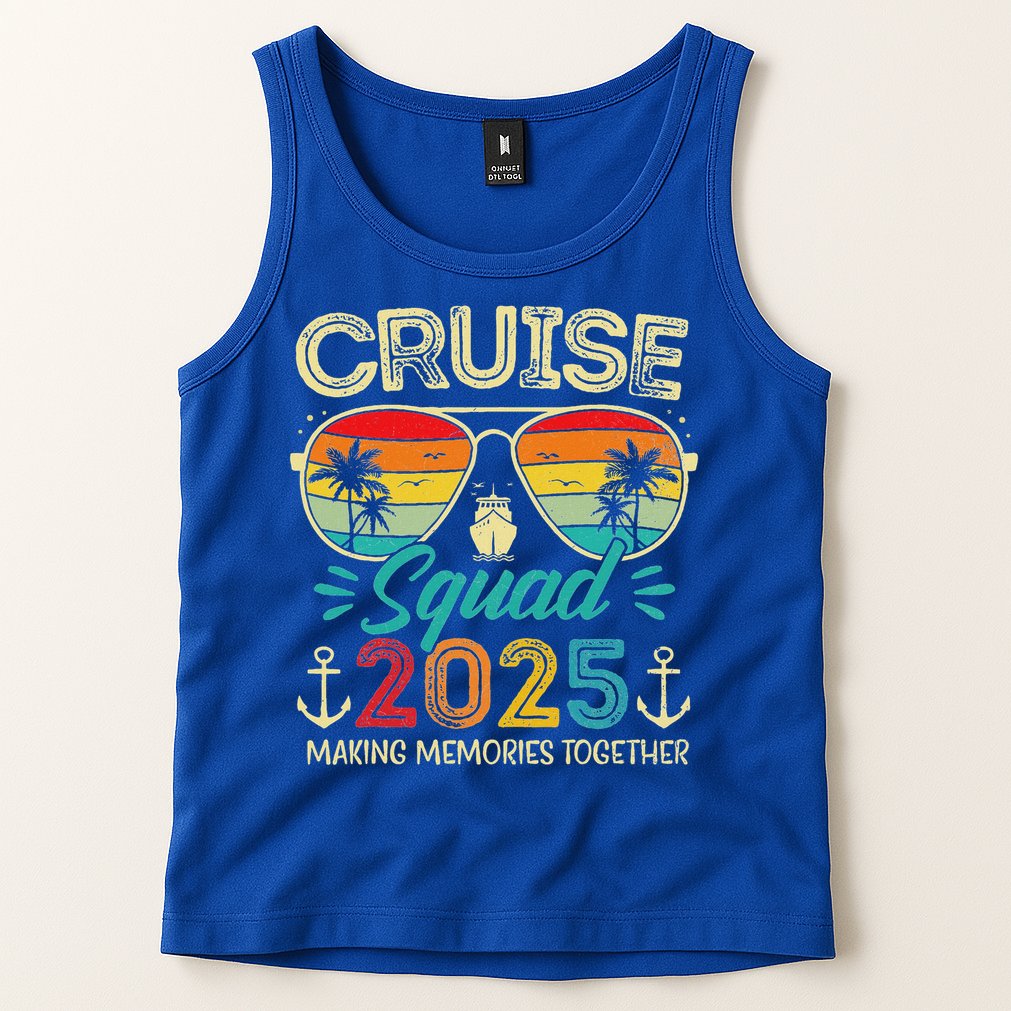Cruise Squad 2025 Family Group Matching Vacation Tank Top