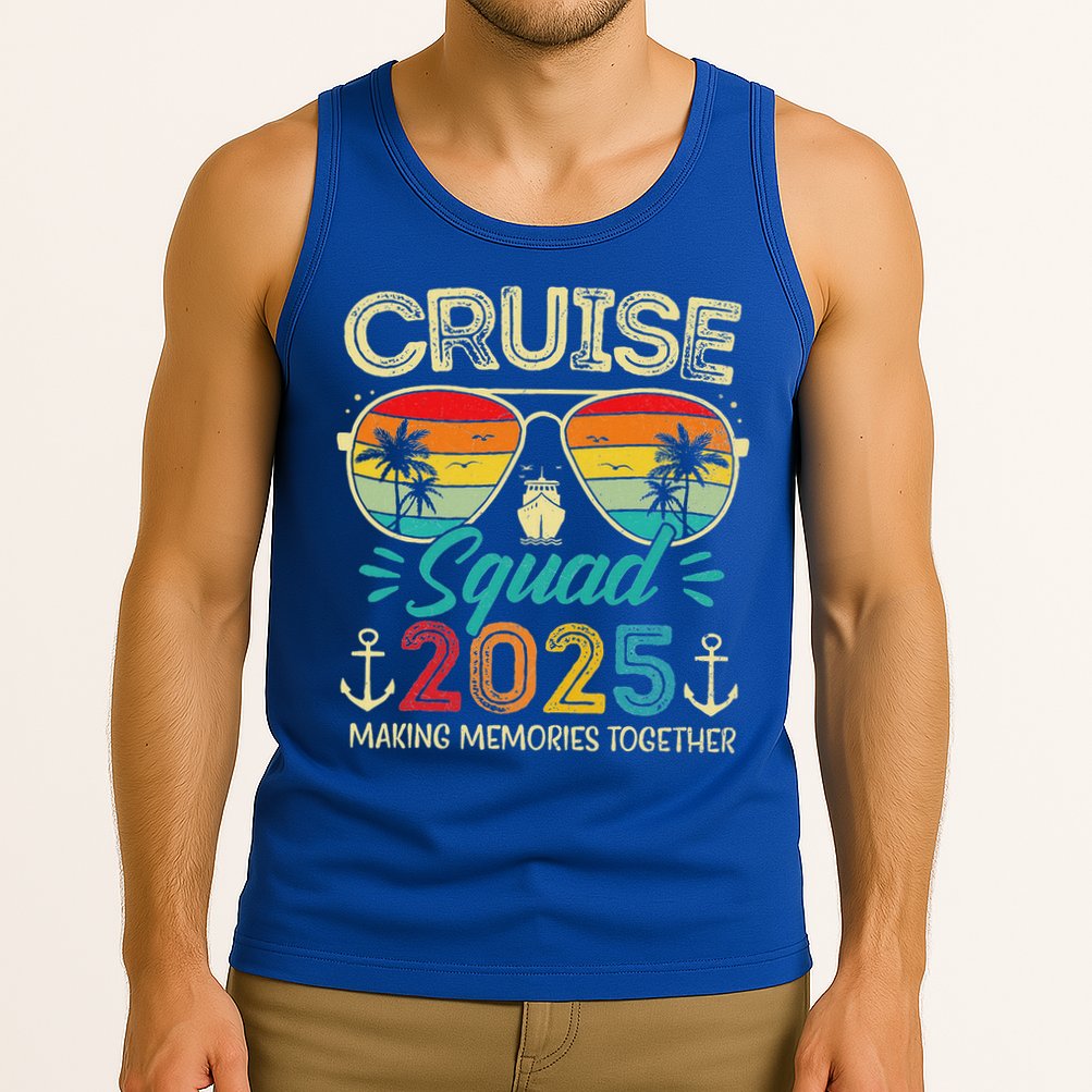Cruise Squad 2025 Family Group Matching Vacation Tank Top