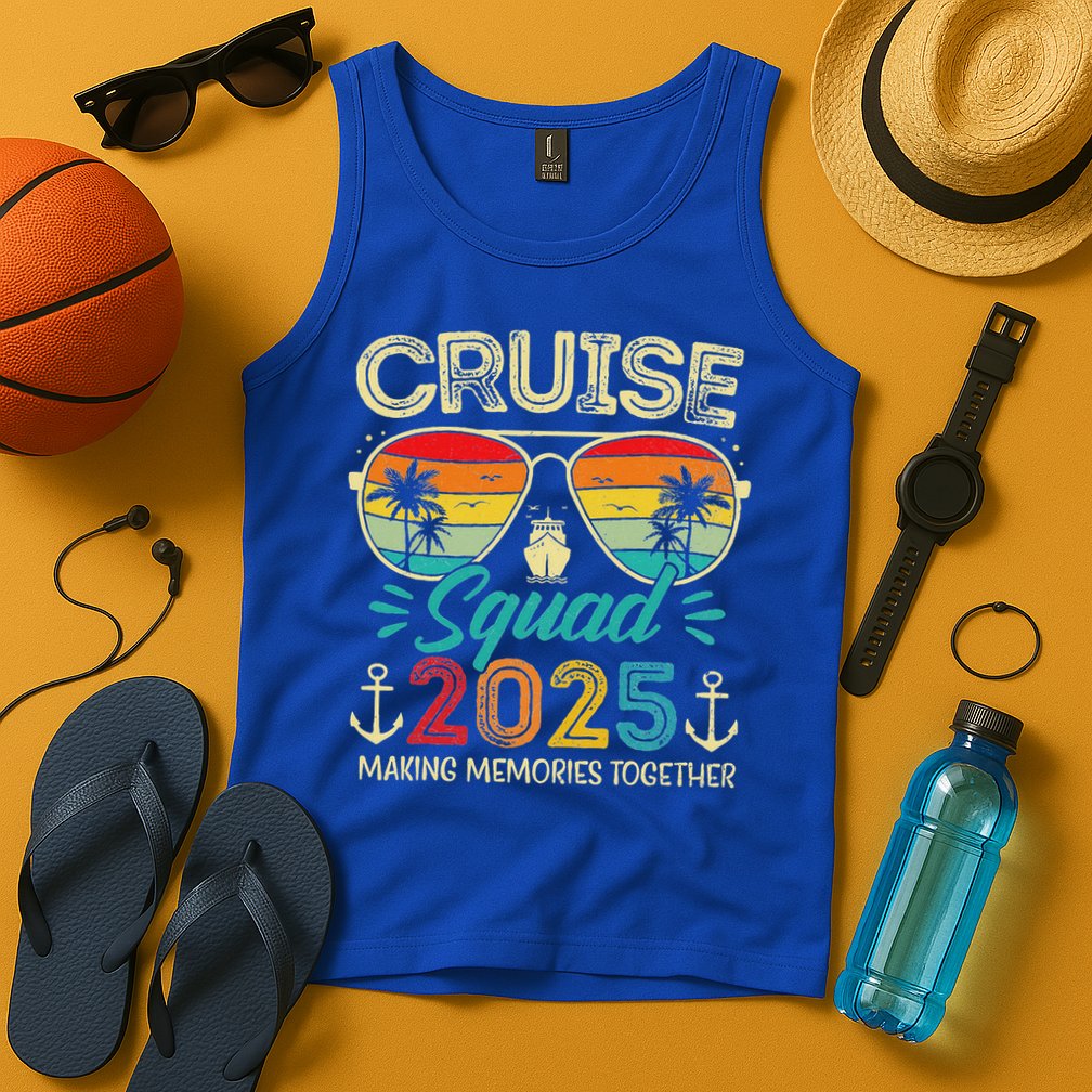 Cruise Squad 2025 Family Group Matching Vacation Tank Top