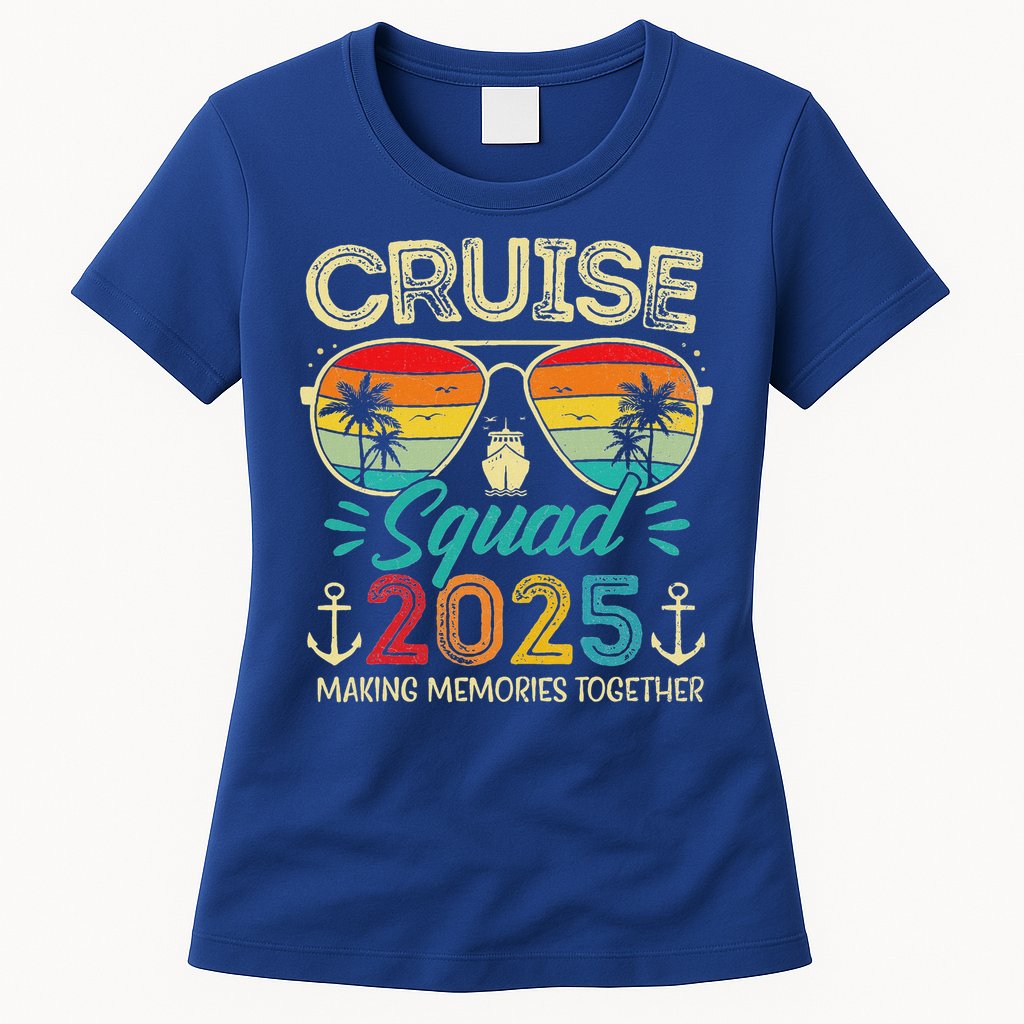 Cruise Squad 2025 Family Group Matching Vacation Womens T-Shirt