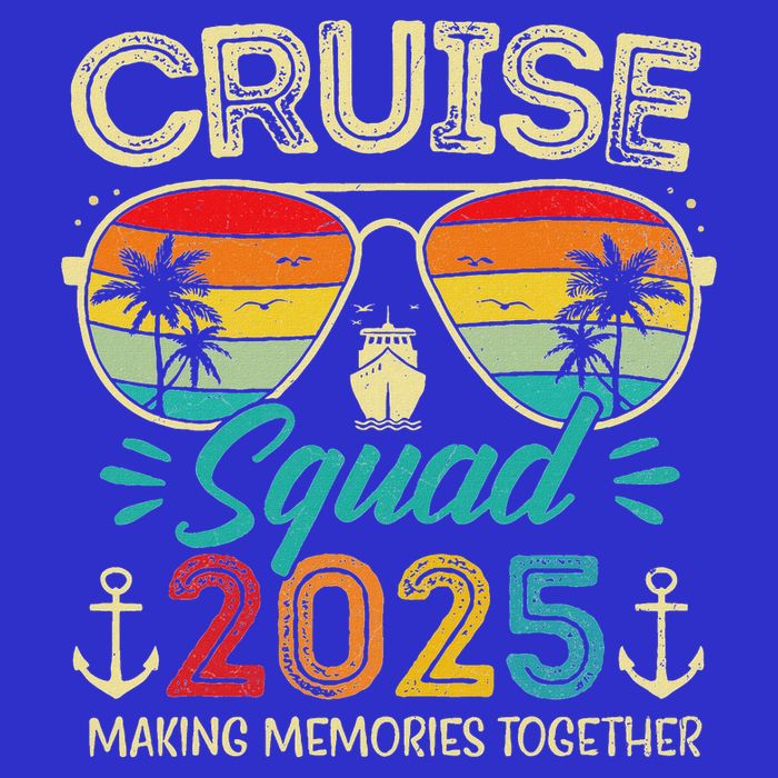 Cruise Squad 2025 Family Group Matching Vacation Womens T-Shirt