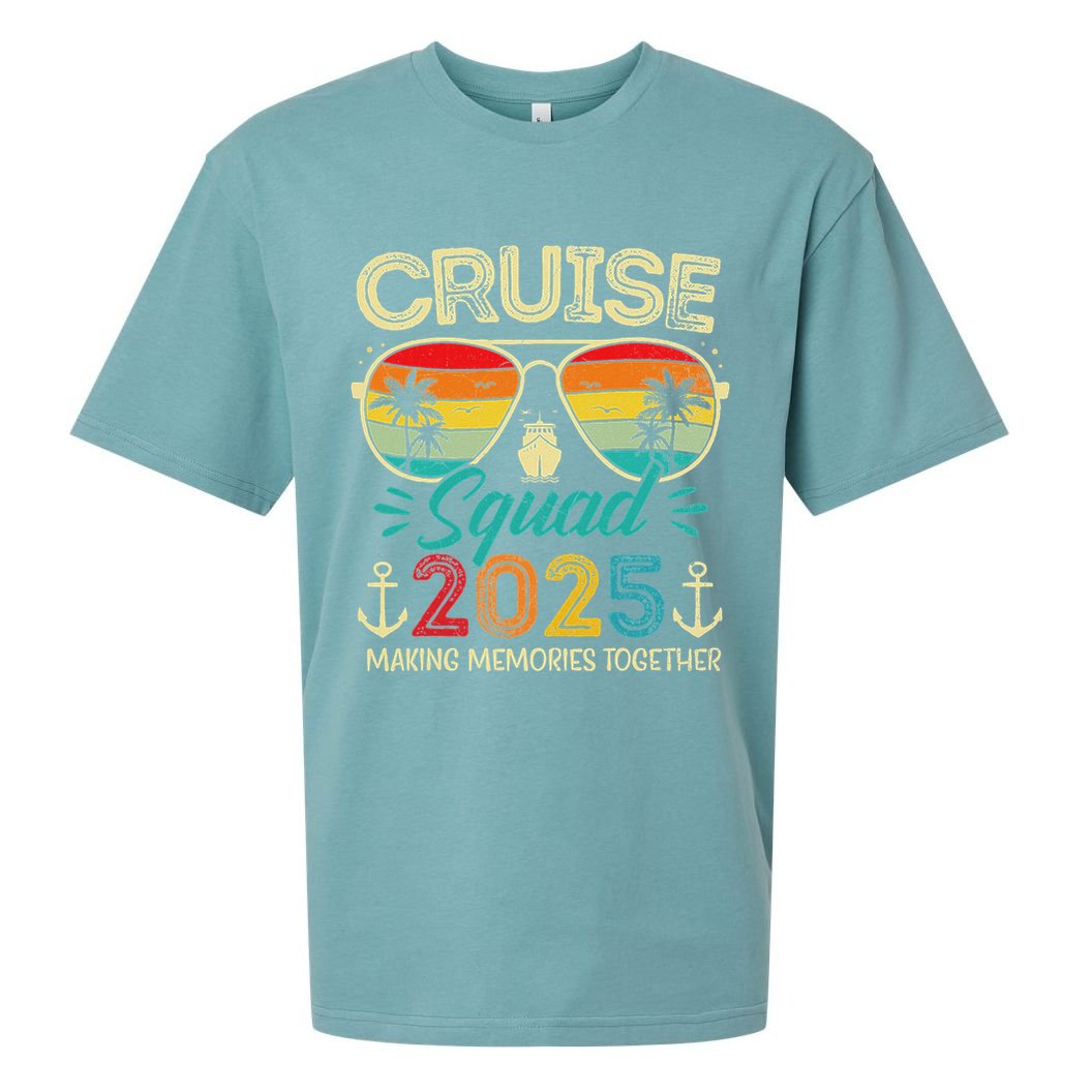 Cruise Squad 2025 Family Group Matching Vacation Sueded Cloud Jersey T-Shirt