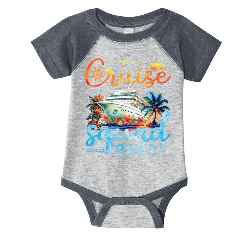 Cruise Squad 2025 Family Group Matching Cruising Vacation Infant Baby Jersey Bodysuit