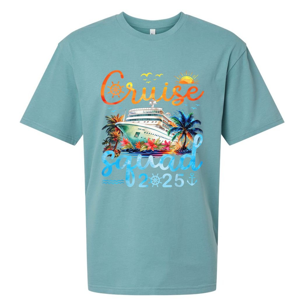 Cruise Squad 2025 Family Group Matching Cruising Vacation Sueded Cloud Jersey T-Shirt