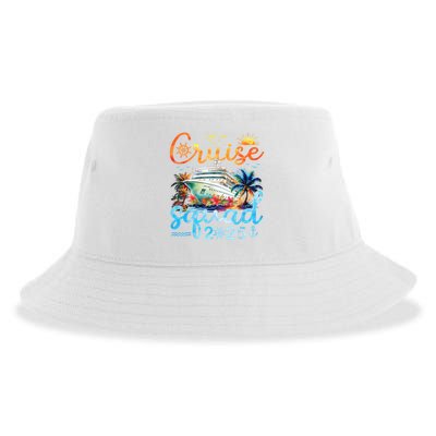 Cruise Squad 2025 Family Group Matching Cruising Vacation Sustainable Bucket Hat