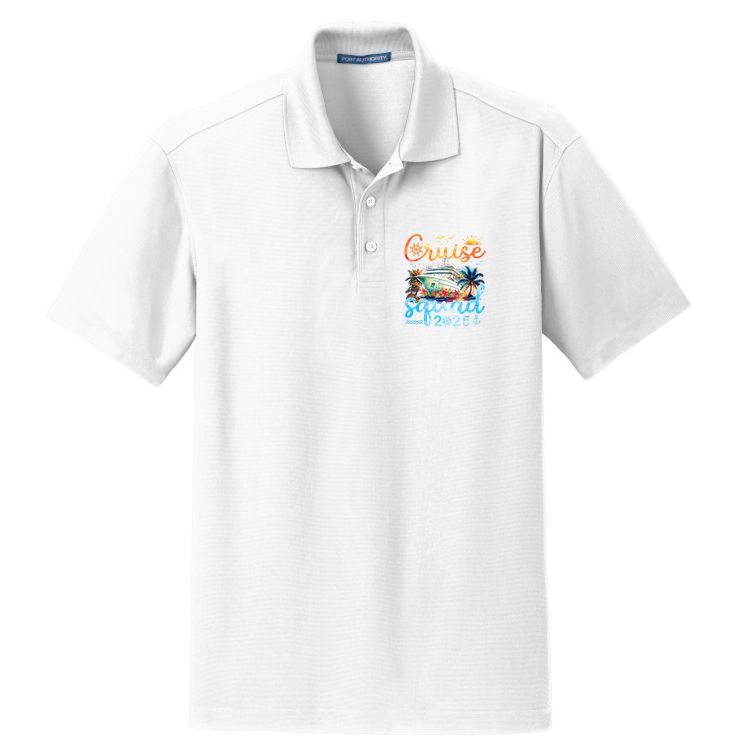 Cruise Squad 2025 Family Group Matching Cruising Vacation Dry Zone Grid Polo