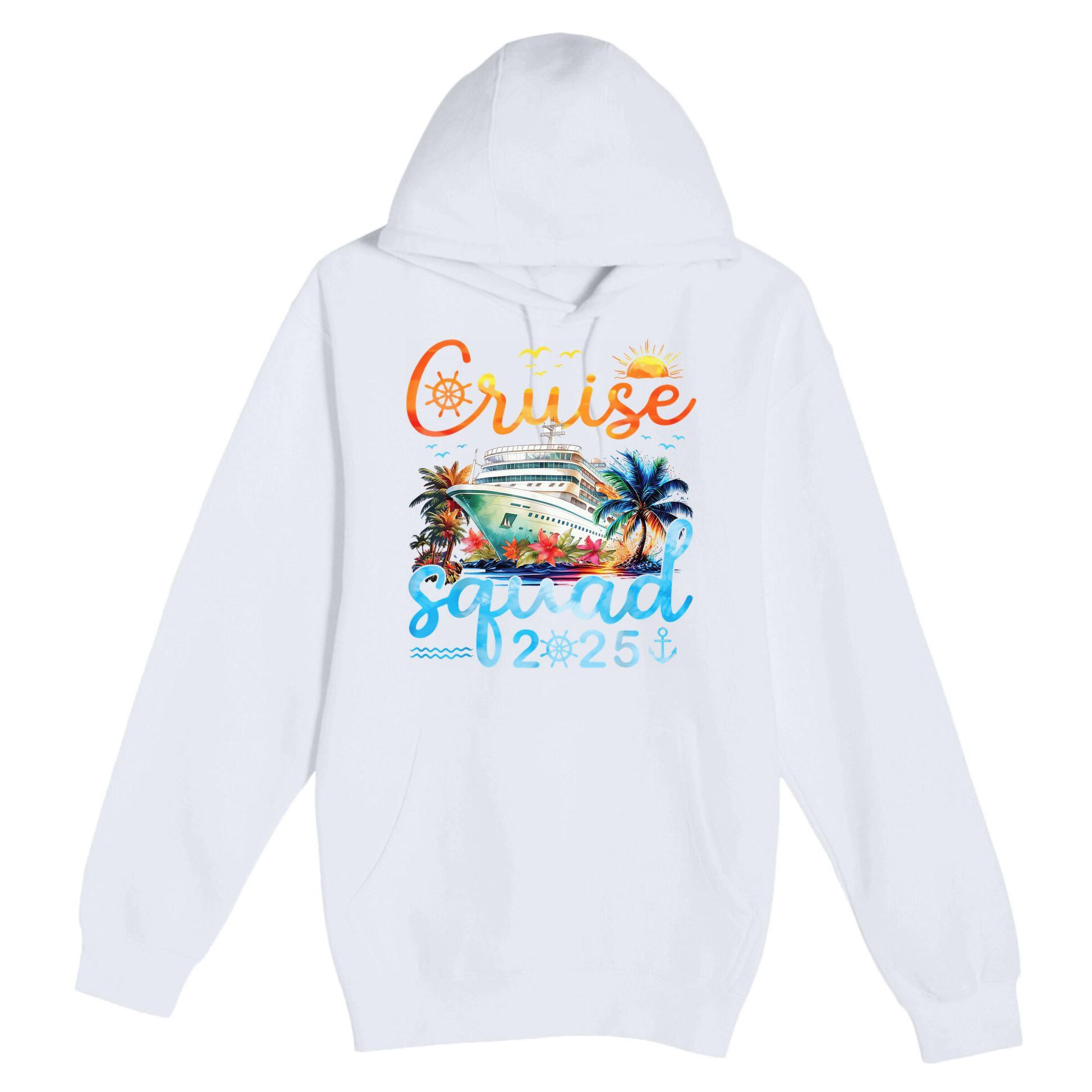 Cruise Squad 2025 Family Group Matching Cruising Vacation Premium Pullover Hoodie