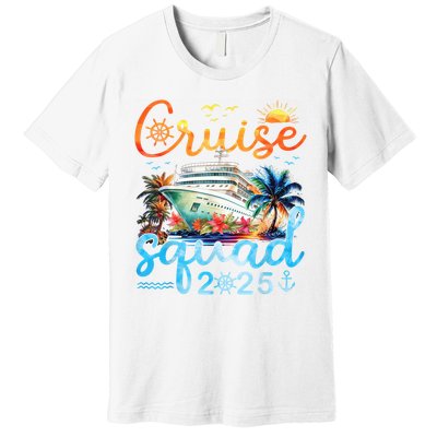 Cruise Squad 2025 Family Group Matching Cruising Vacation Premium T-Shirt