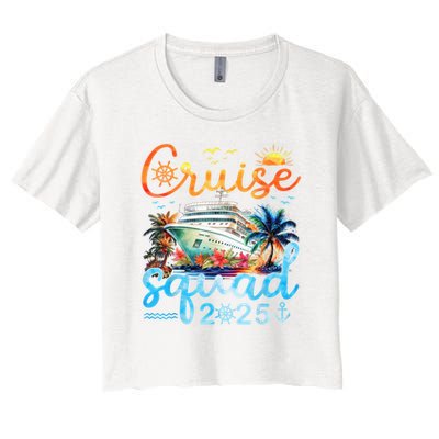 Cruise Squad 2025 Family Group Matching Cruising Vacation Crop Top