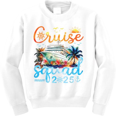 Cruise Squad 2025 Family Group Matching Cruising Vacation Kids Sweatshirt