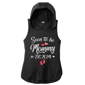 Coming Soon 2024 Soon To Be Mommy 2024 Ladies PosiCharge Tri-Blend Wicking Draft Hoodie Tank