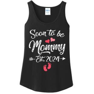 Coming Soon 2024 Soon To Be Mommy 2024 Ladies Essential Tank