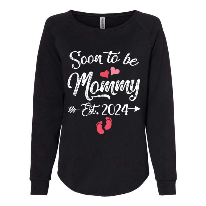 Coming Soon 2024 Soon To Be Mommy 2024 Womens California Wash Sweatshirt