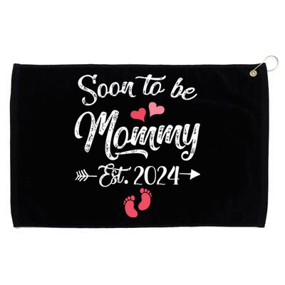 Coming Soon 2024 Soon To Be Mommy 2024 Grommeted Golf Towel