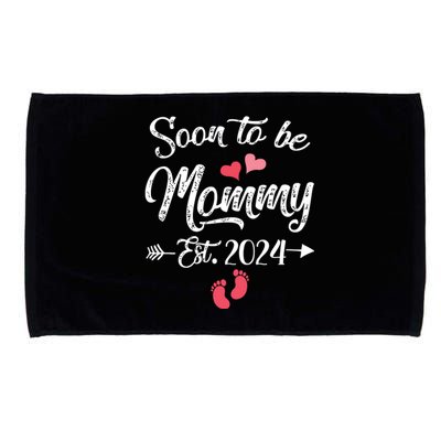 Coming Soon 2024 Soon To Be Mommy 2024 Microfiber Hand Towel