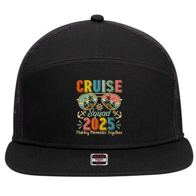 Cruise Squad 2025 Family Group Matching Summer Vacation 7 Panel Mesh Trucker Snapback Hat