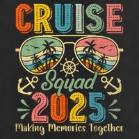 Cruise Squad 2025 Family Group Matching Summer Vacation Adult Drive Performance Visor