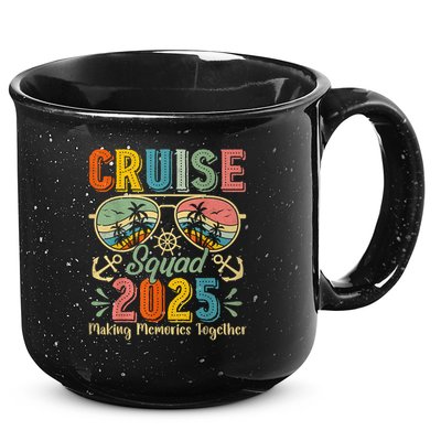 Cruise Squad 2025 Family Group Matching Summer Vacation 15oz Campfire Ceramic Mug