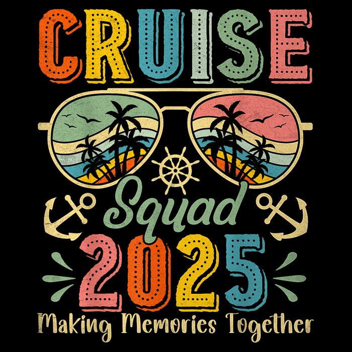 Cruise Squad 2025 Family Group Matching Summer Vacation Drawstring Bag