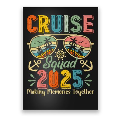 Cruise Squad 2025 Family Group Matching Summer Vacation Poster