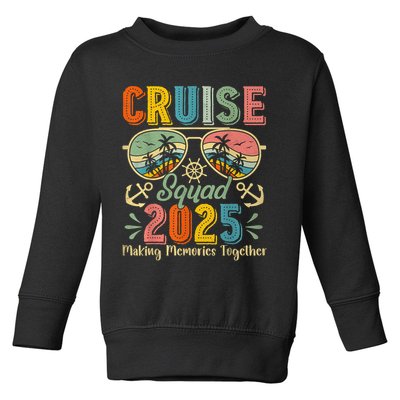 Cruise Squad 2025 Family Group Matching Summer Vacation Toddler Sweatshirt