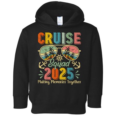 Cruise Squad 2025 Family Group Matching Summer Vacation Toddler Hoodie
