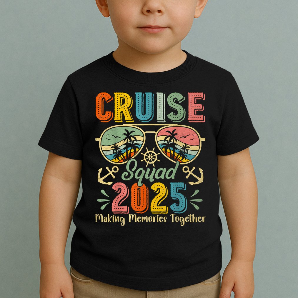 Cruise Squad 2025 Family Group Matching Summer Vacation Toddler T-Shirt