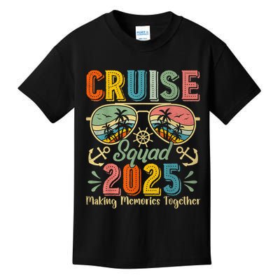 Cruise Squad 2025 Family Group Matching Summer Vacation Kids T-Shirt