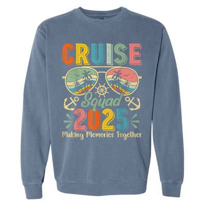 Cruise Squad 2025 Family Group Matching Summer Vacation Garment-Dyed Sweatshirt