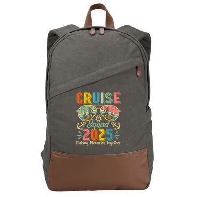 Cruise Squad 2025 Family Group Matching Summer Vacation Cotton Canvas Backpack