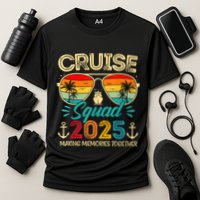 Cruise Squad 2025 Family Group Matching Summer Vacation Cooling Performance Crew T-Shirt