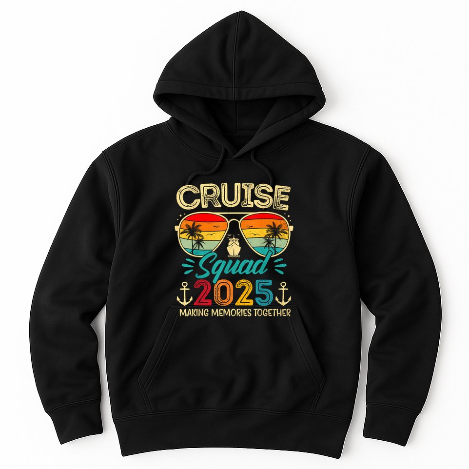 Cruise Squad 2025 Family Group Matching Summer Vacation Hoodie